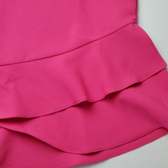 NWT Jade puff sleeve, ruffle hem dress - Picture 5 of 11